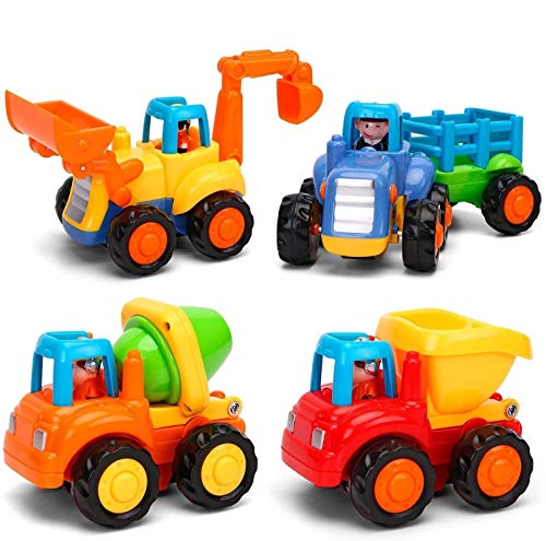 GoStock Vehículos de Construcción Coche de Juguete Coche de Friccion Camion de Juguete Coche de Juguete de Plástico Regalo de los Niños(Tractor, Niveladora, Camión del Mezclador, Camiones) GoStock Vehículos de Construcción Coche de Juguete Coche de Friccion Camion de Juguete Coche de Juguete de Plástico Regalo de los Niños(Tractor, Niveladora, Camión del Mezclador, Camiones)