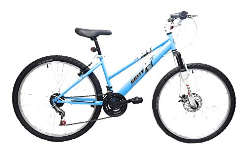 Gotty Bicicleta de montaña Modelo AGUILA-26, Cuadro 26" señora, 21 velocidades, con suspensión Delantera, Frenos de Disco, Equipo de luz Delantera y Trasera.