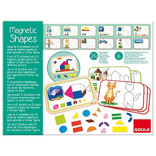 Goula - Magnetic Shapes - Juego preescolar de imanes a partir de 3 años