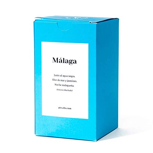 GOVALIS Vela Aromática Málaga | Cera de Soja 100% Natural | 70-90 Horas, Vela Perfumada Grande en Vaso, Viajes Recuerdos de Málaga, Regalos Originales para Amigos, Decoración, Yoga, Dormitorio, Baño GOVALIS Vela Aromática Málaga | Cera de Soja 100% Natural | 70-90 Horas, Vela Perfumada Grande en Vaso, Viajes Recuerdos de Málaga, Regalos Originales para Amigos, Decoración, Yoga, Dormitorio, Baño