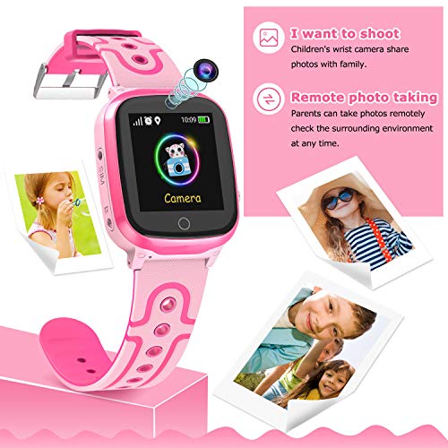 GPS Smartwatch para Niños - WiFi + GPS + LBS Tracker Phone Smart Watch con Contador de Pasos Geo Fence Cámara Calling SOS Chat de Voz Juego para 3-12 Niños Compatible iOS/Android GPS Smartwatch para Niños - WiFi + GPS + LBS Tracker Phone Smart Watch con Contador de Pasos Geo Fence Cámara Calling SOS Chat de Voz Juego para 3-12 Niños Compatible iOS/Android