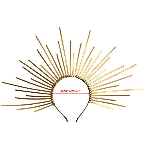 GRACEART Diadema Halo Crown Sunburst Mujeres Partido Accesorio para el pelo Banda Tiara (Style-C) GRACEART Diadema Halo Crown Sunburst Mujeres Partido Accesorio para el pelo Banda Tiara (Style-C)