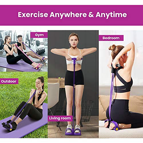 gracosy Cuerda de Tensión Multifunción Cuerda para Ejercitar Piernas Cuerda Elástica Pedal 4-Tubos Casa Banda de Resistencia Extensor de Culturismo Fitness Músculo Banda para Abdomen/Cintura/Brazo gracosy Cuerda de Tensión Multifunción Cuerda para Ejercitar Piernas Cuerda Elástica Pedal 4-Tubos Casa Banda de Resistencia Extensor de Culturismo Fitness Músculo Banda para Abdomen/Cintura/Brazo