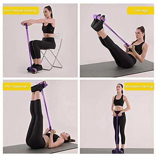 gracosy Cuerda de Tensión Multifunción Cuerda para Ejercitar Piernas Cuerda Elástica Pedal 4-Tubos Casa Banda de Resistencia Extensor de Culturismo Fitness Músculo Banda para Abdomen/Cintura/Brazo gracosy Cuerda de Tensión Multifunción Cuerda para Ejercitar Piernas Cuerda Elástica Pedal 4-Tubos Casa Banda de Resistencia Extensor de Culturismo Fitness Músculo Banda para Abdomen/Cintura/Brazo