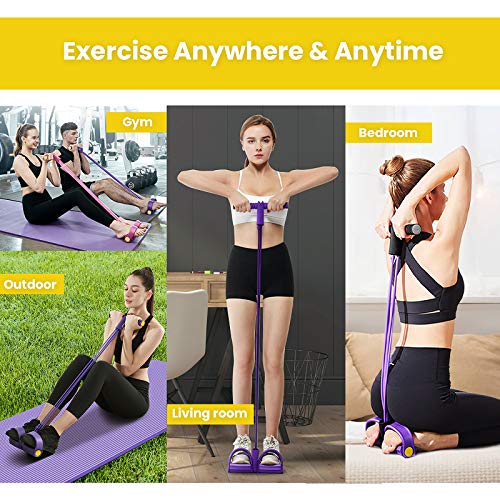 gracosy Cuerda de Tensión Multifunción Cuerda para Ejercitar Piernas Cuerda Elástica Pedal 4-Tubos Casa Banda de Resistencia Extensor de Culturismo Fitness Músculo Banda para Abdomen/Cintura/Brazo gracosy Cuerda de Tensión Multifunción Cuerda para Ejercitar Piernas Cuerda Elástica Pedal 4-Tubos Casa Banda de Resistencia Extensor de Culturismo Fitness Músculo Banda para Abdomen/Cintura/Brazo