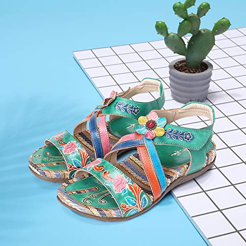gracosy Sandalias Cuero Planas Verano Mujer Estilo Bohemia Zapatos para Mujer de Dedo Sandalias Talla Grande 37-42 Chanclas Romanas de Mujer Café Naranja Hecho a Mano Los Zapatos 2019 gracosy Sandalias Cuero Planas Verano Mujer Estilo Bohemia Zapatos para Mujer de Dedo Sandalias Talla Grande 37-42 Chanclas Romanas de Mujer Café Naranja Hecho a Mano Los Zapatos 2019
