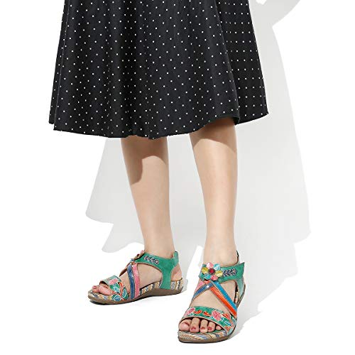 gracosy Sandalias Cuero Planas Verano Mujer Estilo Bohemia Zapatos para Mujer de Dedo Sandalias Talla Grande 37-42 Chanclas Romanas de Mujer Café Naranja Hecho a Mano Los Zapatos 2019 gracosy Sandalias Cuero Planas Verano Mujer Estilo Bohemia Zapatos para Mujer de Dedo Sandalias Talla Grande 37-42 Chanclas Romanas de Mujer Café Naranja Hecho a Mano Los Zapatos 2019