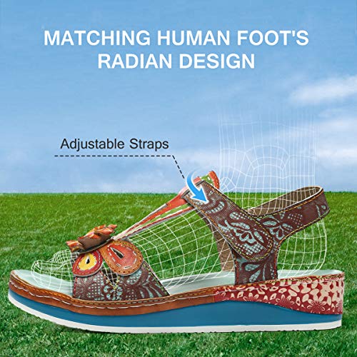 gracosy Sandalias Cuero Planas Verano Mujer Estilo Bohemia Zapatos para Mujer de Dedo Sandalias Talla Grande 37-42 Chanclas Romanas de Mujer Rojo Azul Púrpura Naranja Hecho a Mano Los Zapatos 2020 gracosy Sandalias Cuero Planas Verano Mujer Estilo Bohemia Zapatos para Mujer de Dedo Sandalias Talla Grande 37-42 Chanclas Romanas de Mujer Rojo Azul Púrpura Naranja Hecho a Mano Los Zapatos 2020