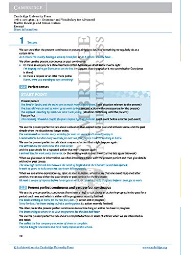 Grammar and Vocabulary for Advanced. Book with Answers and Audio.: Self-Study Grammar Reference and Practice (Cambridge Grammar for Exams)