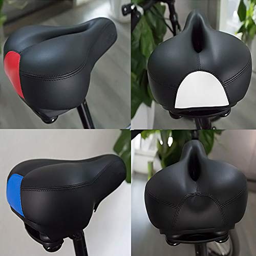 Gran Almohada Asiento de la bici, Ancho del gel suave del cojín de bicicleta de ejercicios cubierta del asiento, ancho de la espuma del amortiguador de asiento de la bicicleta, se ajusta a Crucero, bi Gran Almohada Asiento de la bici, Ancho del gel suave del cojín de bicicleta de ejercicios cubierta del asiento, ancho de la espuma del amortiguador de asiento de la bicicleta, se ajusta a Crucero, bi