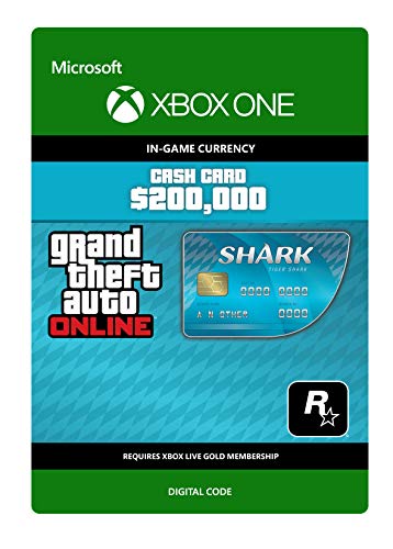 Grand Theft Auto Online - GTA V Tiger Shark Cash Card | 200,000 GTA-Dollars | Xbox One - Código de descarga Grand Theft Auto Online - GTA V Tiger Shark Cash Card | 200,000 GTA-Dollars | Xbox One - Código de descarga