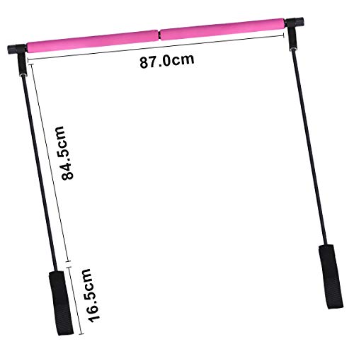 GrandEver Kit de Barra de Pilates portátil con Banda de Resistencia, Barra de Ejercicio de Yoga Pilates Stick Yoga con Bucle de pie para Entrenamiento de Cuerpo Completo, fácil de Usar. GrandEver Kit de Barra de Pilates portátil con Banda de Resistencia, Barra de Ejercicio de Yoga Pilates Stick Yoga con Bucle de pie para Entrenamiento de Cuerpo Completo, fácil de Usar.