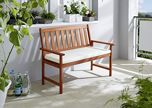 GRASEKAMP Qualität seit 1972 10034 GRASEKAMP Calidad Desde 1972 Milano jardín Natural con Cojines, Madera, Banco de Parque, Naturaleza, 120 x 67 x 90 cm GRASEKAMP Qualität seit 1972 10034 GRASEKAMP Calidad Desde 1972 Milano jardín Natural con Cojines, Madera, Banco de Parque, Naturaleza, 120 x 67 x 90 cm
