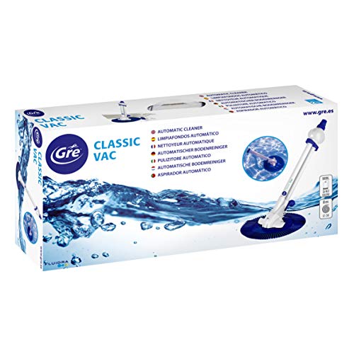 Gre 19001 Classic Vac - Limpiafondos automático para piscina, con potencia minima de 3/4 CV (0.75 CV)