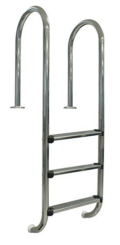 Gre 40273 - Escalera Muro de Acero Inoxidable para Piscina Enterrada, 158 cm