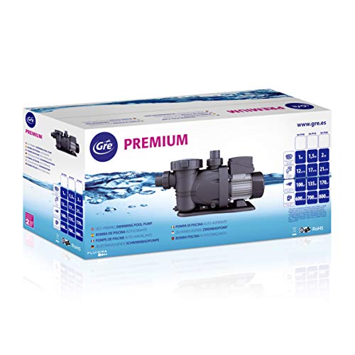 Gre PP101 - Bomba de filtración para Piscina, 900 W, 20 m3/h