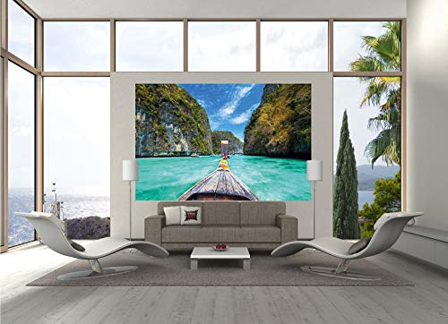 GREAT ART Set de 2 Posters XXL - embarcadero - Muelle en el mar y la Costa de la bahía océano Playa Verano Tailandia lancha trópico Sol Pared decoración Foto (140 x 100 cm)