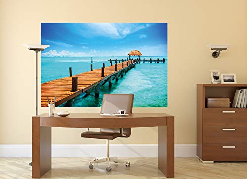 GREAT ART Set de 2 Posters XXL - embarcadero - Muelle en el mar y la Costa de la bahía océano Playa Verano Tailandia lancha trópico Sol Pared decoración Foto (140 x 100 cm)