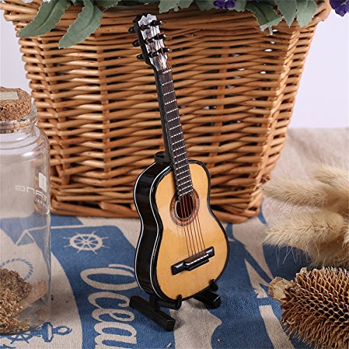 Greatangle MG-245 Mini Venta de Adornos Musicales Guitarra Miniatura Artesanal de Madera para el hogar Accesorios de decoración Hermosa Greatangle MG-245 Mini Venta de Adornos Musicales Guitarra Miniatura Artesanal de Madera para el hogar Accesorios de decoración Hermosa
