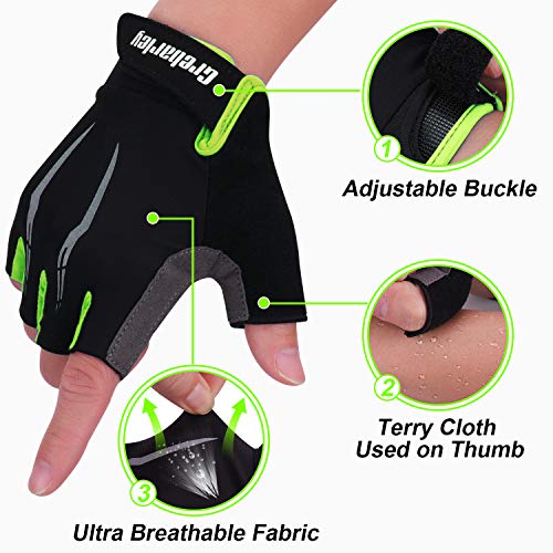 Grebarley Guantes de Ciclismo,Guantes MTB,Adecuado para Ciclismo de Montaña,Todo el Vehículo de Terreno,Bicicleta de Montaña,Guantes de Verano para Hombre/Mujer … Grebarley Guantes de Ciclismo,Guantes MTB,Adecuado para Ciclismo de Montaña,Todo el Vehículo de Terreno,Bicicleta de Montaña,Guantes de Verano para Hombre/Mujer …