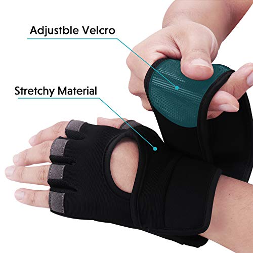 Grebarley Guantes de Gimnasio, Guantes de Levantamiento de Pesas con Correa de Soporte de Muñeca de 48-56 cm, Guantes Deportivos Transpirables, Guantes de Fitness para Hombre/Mujer (Negro, L) Grebarley Guantes de Gimnasio, Guantes de Levantamiento de Pesas con Correa de Soporte de Muñeca de 48-56 cm, Guantes Deportivos Transpirables, Guantes de Fitness para Hombre/Mujer (Negro, L)