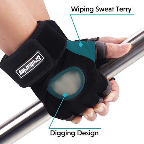 Grebarley Guantes de Gimnasio, Guantes de Levantamiento de Pesas con Correa de Soporte de Muñeca de 48-56 cm, Guantes Deportivos Transpirables, Guantes de Fitness para Hombre/Mujer (Negro, L) Grebarley Guantes de Gimnasio, Guantes de Levantamiento de Pesas con Correa de Soporte de Muñeca de 48-56 cm, Guantes Deportivos Transpirables, Guantes de Fitness para Hombre/Mujer (Negro, L)