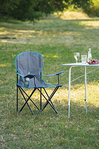 Greemotion Lido Silla de Camping Plegable, Acero, Gris Greemotion Lido Silla de Camping Plegable, Acero, Gris