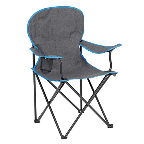 Greemotion Lido Silla de Camping Plegable, Acero, Gris