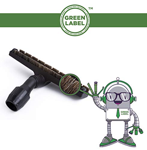 Green Label Cepillo Universal para Suelo de Parquet (30 – 38 mm x 300 mm). Boquilla EnrosCable con Cerdas de Verdadero Pelo de Caballo Compatible con Samsung, LG, Electrolux, Siemens, Philips, etc.