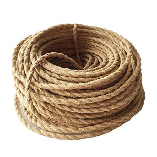 GreenSun LED Lighting - Cable de tela para lámpara (10 m, 3 núcleos, 0,75 mm², cable eléctrico de lino trenzado, cable de tela, cable de alimentación para lámpara colgante DIY GreenSun LED Lighting - Cable de tela para lámpara (10 m, 3 núcleos, 0,75 mm², cable eléctrico de lino trenzado, cable de tela, cable de alimentación para lámpara colgante DIY