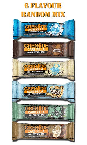 Grenade Carb Killa Barra alta en proteínas y baja en carbohidratos - Caja mezclada 12 x 60g