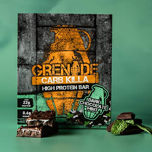 Grenade Carb Killa Dark Chocolate Mint - 12 Barras Grenade Carb Killa Dark Chocolate Mint - 12 Barras