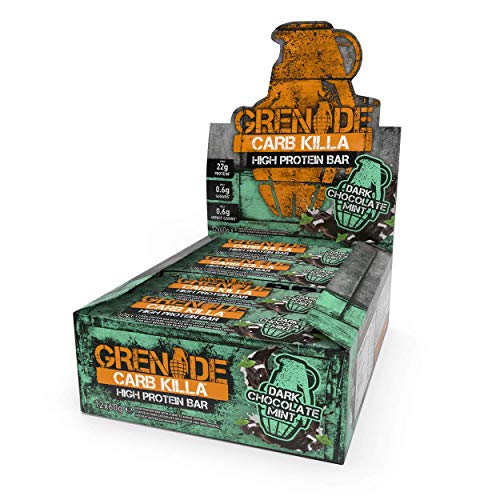 Grenade Carb Killa Dark Chocolate Mint - 12 Barras Grenade Carb Killa Dark Chocolate Mint - 12 Barras