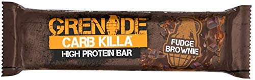 Grenade Carb Killa High Protein and Low Carb Barra Sabor Fudge Brownie - 12 Unidades