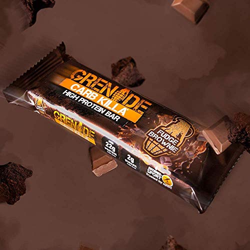 Grenade Carb Killa High Protein and Low Carb Barra Sabor Fudge Brownie - 12 Unidades