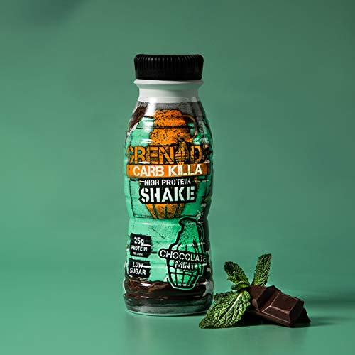 Grenade Carb Killa RTD, Batido de chocolate y menta con alto contenido proteico, (6x500ml) 3000 ml Grenade Carb Killa RTD, Batido de chocolate y menta con alto contenido proteico, (6x500ml) 3000 ml