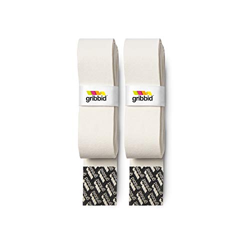 Gribbid® Progrip 2Pack Hockey Hierba - Agarre de hockey - Blanco - Palos de Hockey