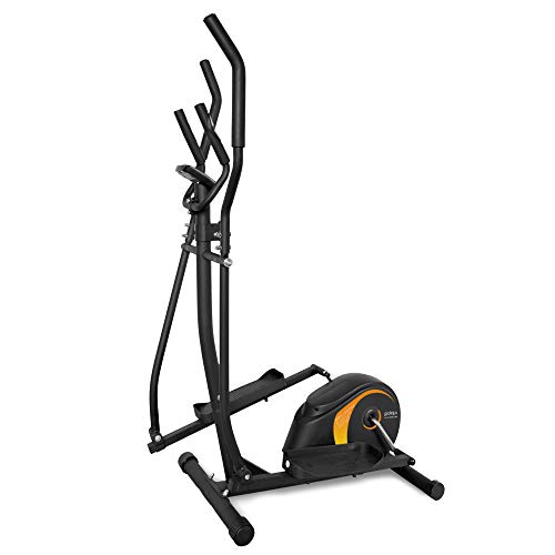 gridinlux. Trainer ELIPTIC 1500. Bicicleta Elíptica para casa Multifuncional. Doble Manillar Ergonómico, Pulsómetro, Pantalla LCD, Freno Magnético, Intensidad Regulable, 8 Niveles