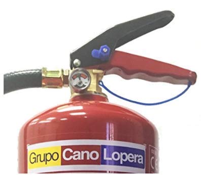 Grupo Cano Lopera | Extintor Universal Polvo Seco ABC con Capacidad de 6 Kg | Homologado | Eficacia 27A -183B | Útil para Casa - Caravana - Oficina - Restaurante | Incluye soporte