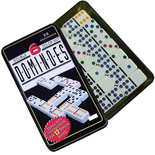 grupo fu Domino Doble 6. 28pc Dot Domino Juego de táctica - Juego de Mesa (Juego de táctica, Niños y Adultos) grupo fu Domino Doble 6. 28pc Dot Domino Juego de táctica - Juego de Mesa (Juego de táctica, Niños y Adultos)