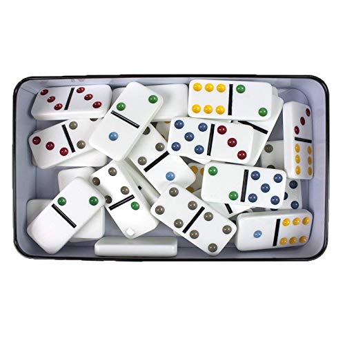 grupo fu Domino Doble 6. 28pc Dot Domino Juego de táctica - Juego de Mesa (Juego de táctica, Niños y Adultos) grupo fu Domino Doble 6. 28pc Dot Domino Juego de táctica - Juego de Mesa (Juego de táctica, Niños y Adultos)
