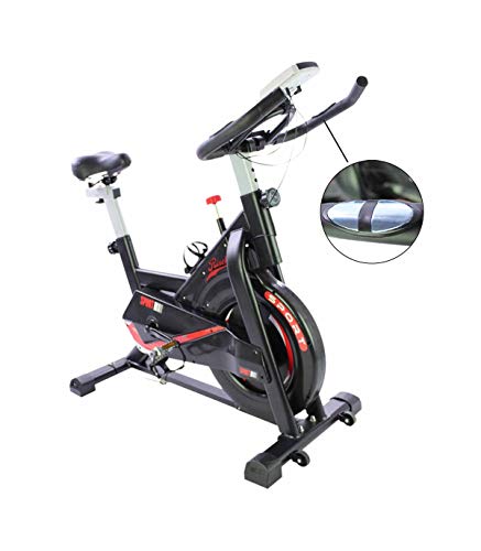 Grupo K-2 Riscko - Bicicleta Spining 707 Sport con Volante De Inercia 24 Kg Cuadro de Acero, Manillar Ergonómico, Pulsómetro Integrado, Pedales Antideslizantes