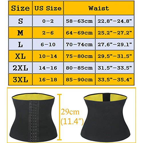 GSERA Fajas Reductoras Mujeres Thermo Sweat Neoprene Shapers Cinturón Adelgazante Cintura Cincher Faja Quemador De Grasa Fitness Corset para Bajar De Peso