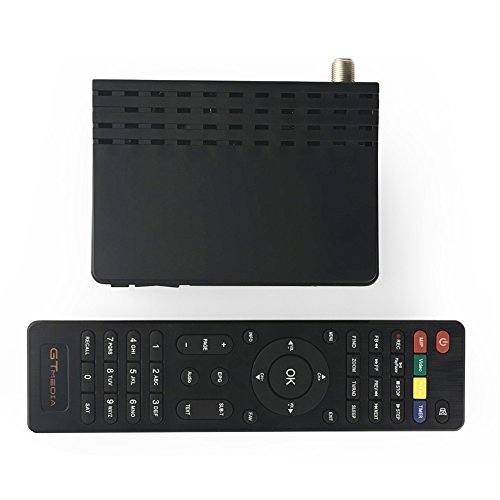 GT Media V7S HD DVB-S2 Decodificador de Receptor de TV Satelital Freesat V7S Actualización con Antena USB WiFi FTA 1080P Full HD Compatible con Ccam, Newcam, PVR, Youtube, PowerVu, Dre y Biss Clave