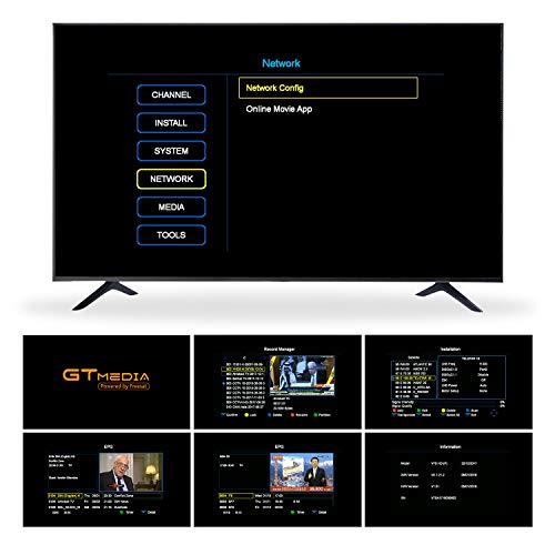 GT MEDIA V7S HD Receptor Satélite DVB-S/S2 Decodificador de TV por Satelite con Antena WiFi USB, 1080P Full HD Soporte PVR CCcam Youtube Astra 19.2E (Freesat V7 HD Mejorada)