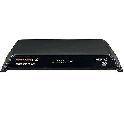 GT MEDIA V8 PRO2 Decodificador Satélite Receptor TDT de TV por Terrestre DVB-S/S2/S2X DVB-T/T2 DVB-Cable WiFi Ethernet 1080P Full HD H.265 HEVC