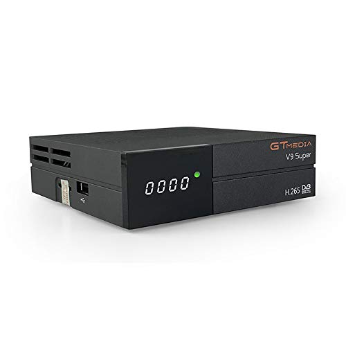 GT MEDIA V9 Super DVB-S2 Decodificador Satélite Receptor de TV Digital H.265 HD 1080P FTA Soporte CC CAM New CAM Youtube PVR Ready PowerVu Clave Biss, Wi-fi Incorporado GT MEDIA V9 Super DVB-S2 Decodificador Satélite Receptor de TV Digital H.265 HD 1080P FTA Soporte CC CAM New CAM Youtube PVR Ready PowerVu Clave Biss, Wi-fi Incorporado