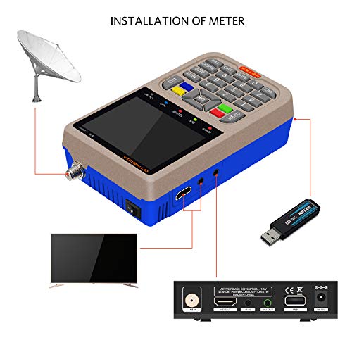 GTmedia V8 Satélite Finder DVB-S/DVB-S2 Localizador Buscador de Satélite FTA Satélite Receptor TV Digital HD 3.5" LCD con Batería 3000mAh Incorporada … GTmedia V8 Satélite Finder DVB-S/DVB-S2 Localizador Buscador de Satélite FTA Satélite Receptor TV Digital HD 3.5" LCD con Batería 3000mAh Incorporada …
