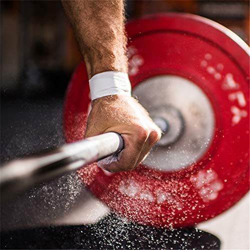 GU YONG TAO Juego de Mancuernas olímpicas de 2, Resistente a la corrosión, Duradero, Entrenamiento de Levantamiento de Pesas de 20" de Largo/Libre con Collares de Resorte, se Adapta a la Barra