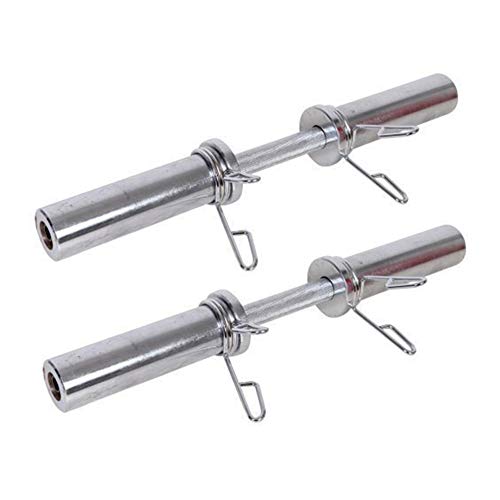GU YONG TAO Juego de Mancuernas olímpicas de 2, Resistente a la corrosión, Duradero, Entrenamiento de Levantamiento de Pesas de 20" de Largo/Libre con Collares de Resorte, se Adapta a la Barra GU YONG TAO Juego de Mancuernas olímpicas de 2, Resistente a la corrosión, Duradero, Entrenamiento de Levantamiento de Pesas de 20" de Largo/Libre con Collares de Resorte, se Adapta a la Barra